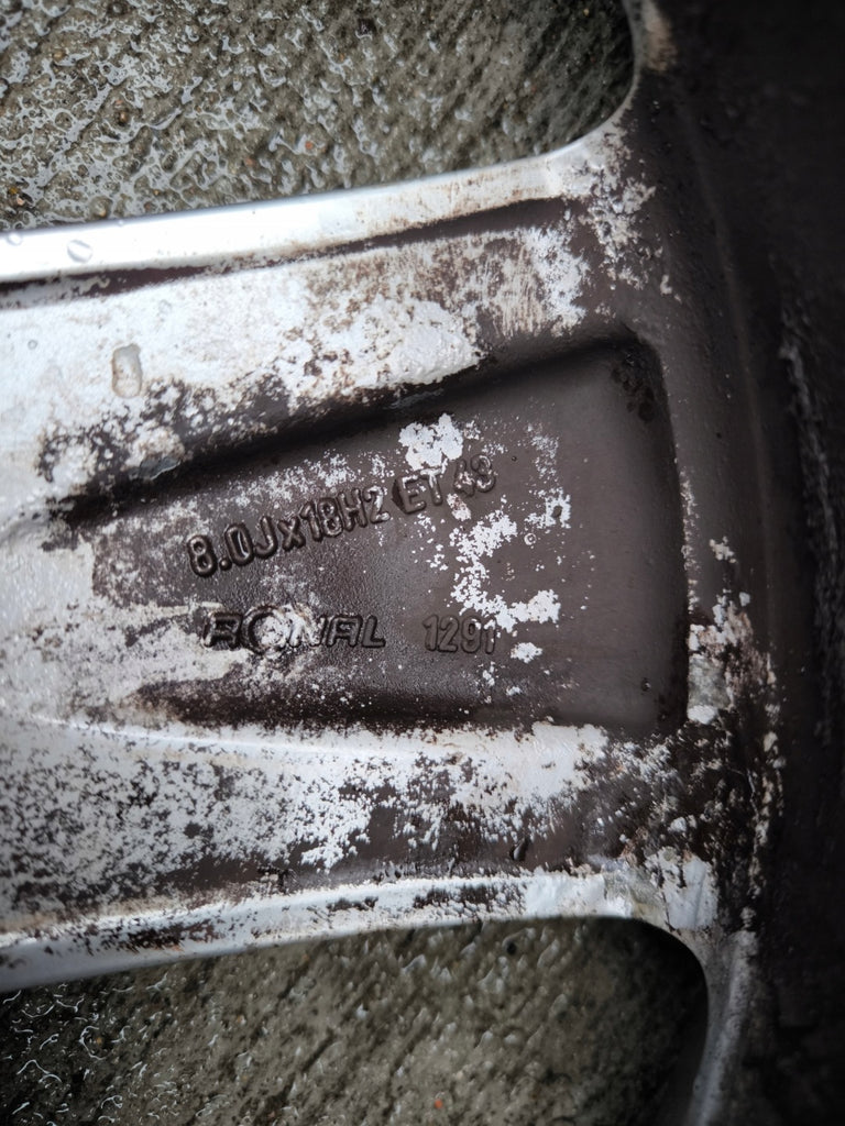 1x Alufelge 18 Zoll 8.0" 5x112 43ET 8E0601025AK Audi A4 A3 Rim Wheel FEL9159041811nc