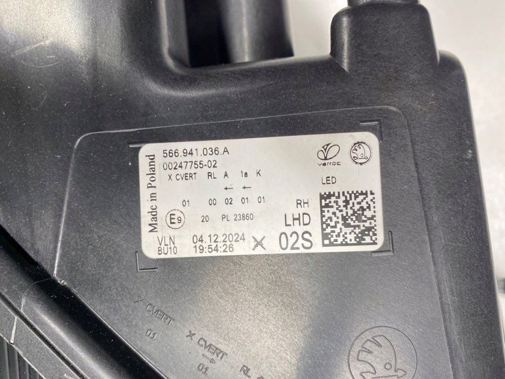 Frontscheinwerfer Skoda Kodiaq 566941036A LED Rechts Scheinwerfer Headlight SCH4108131520kr