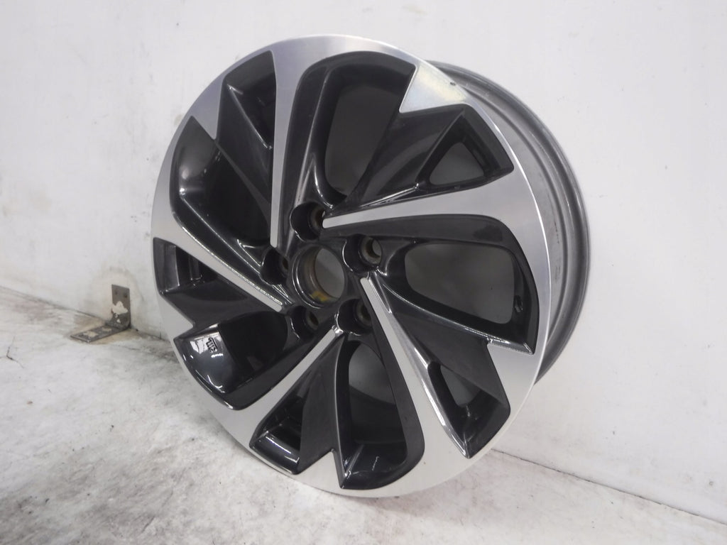 1x Alufelge 17 Zoll 7.0" 5x114.3 50ET Glanz Schwarz 42611-02L90 Toyota Corolla FEL2601738780fh