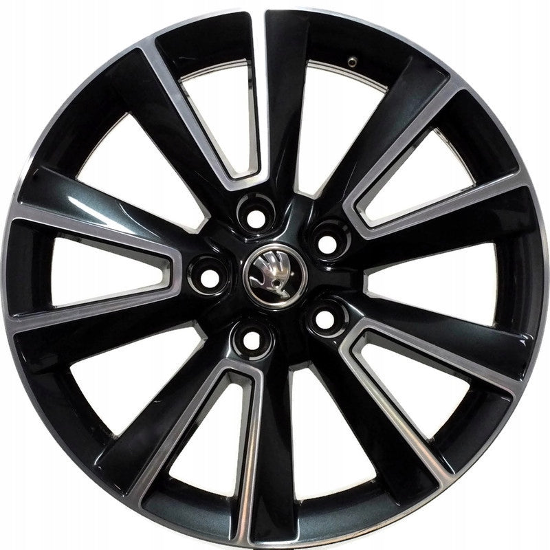 1x Alufelge 17 Zoll 7.0" 5x112 45ET Glanz Graphit 5L0601025AC Mg Rim Wheel FEL1241916470wz