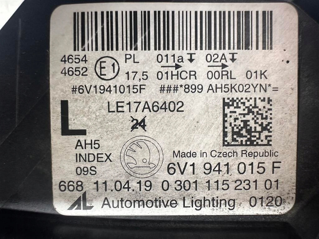 Frontscheinwerfer Skoda Fabia III 6V1941015F 6V1941016F LED Ein Satz Headlight