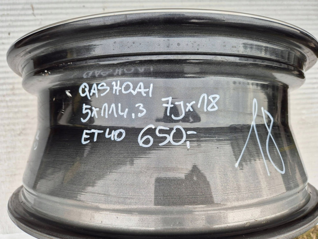 1x Alufelge 18 Zoll 7.0" 5x114.3 40ET HV03BMB94 Nissan Qashqai I J10 J11 FEL8348633323rz