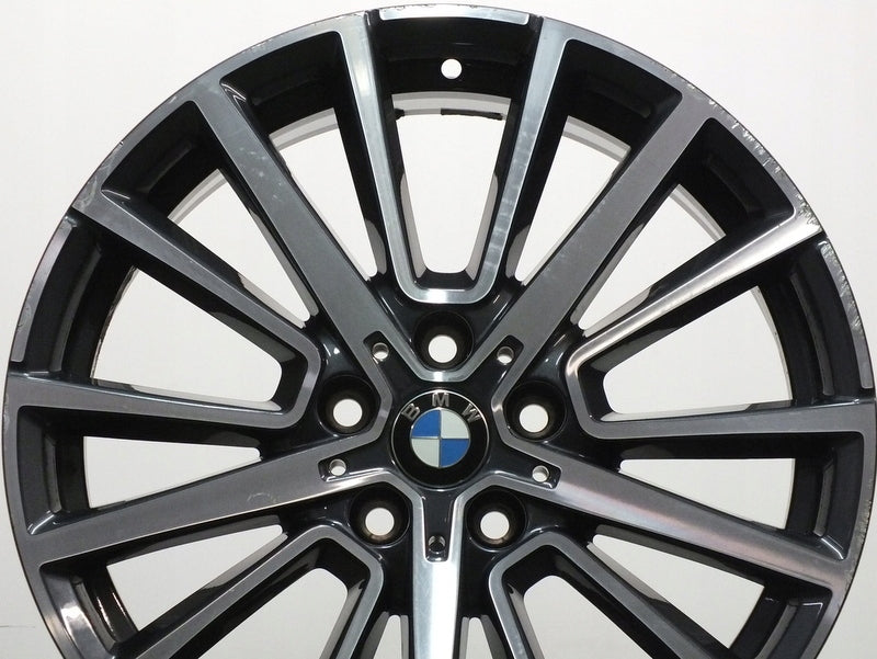 1x Alufelge 18 Zoll 8.0" 5x112 57ET Glanz Graphit 6851786 BMW 1 Mg Rim Wheel FEL4521674625qh