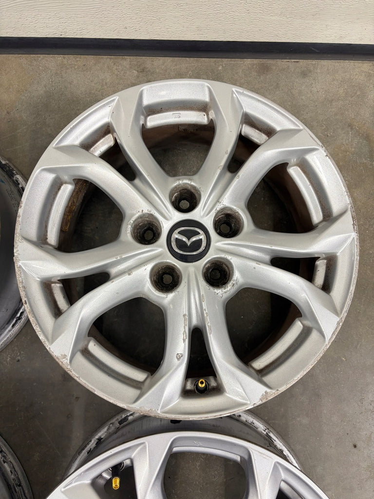 4x Alufelge 16 Zoll 6.5" 5x114.3 50ET Matt Silber 9965F36560 Mazda Cx-3 FEL2207914388dc