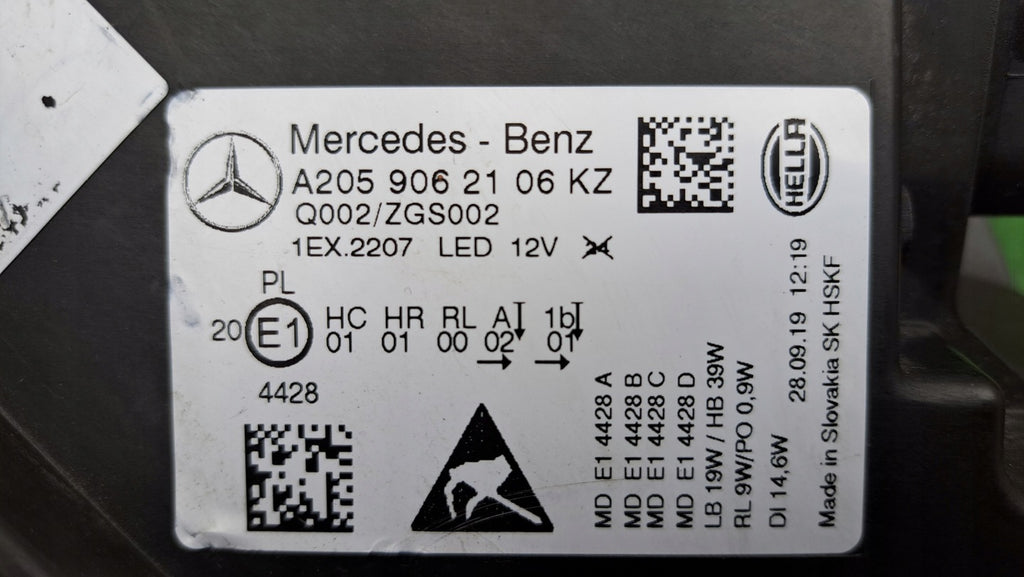 Frontscheinwerfer Mercedes-Benz W205 A2059062106KZ Full LED Links Headlight SCH5643139424qa