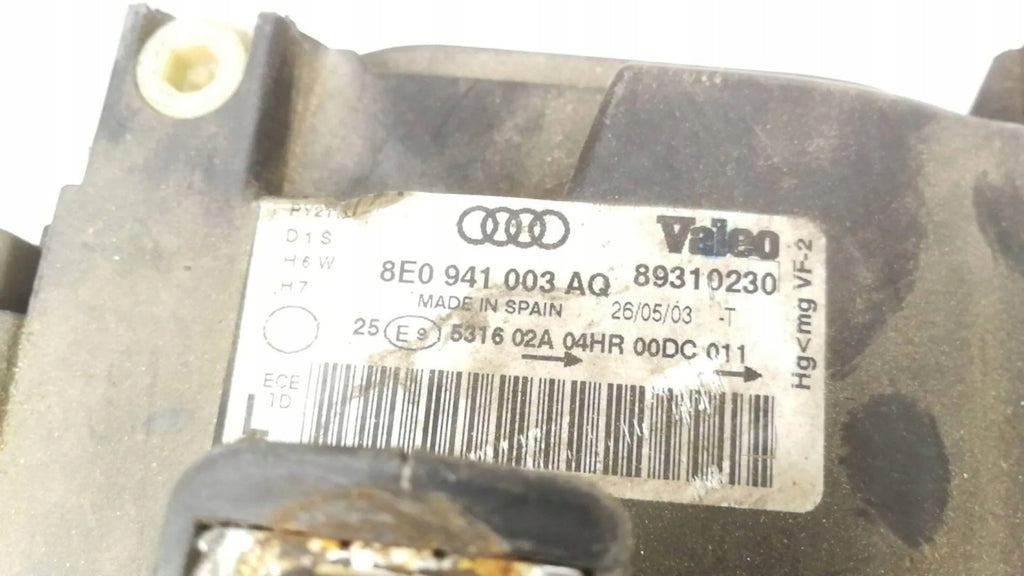 Frontscheinwerfer Audi A4 Avant 8E0941003AQ Links Scheinwerfer Headlight SCH8751330353wk