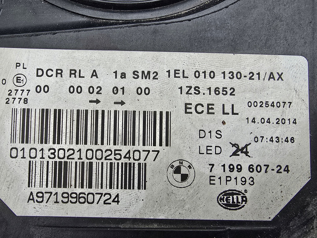 Frontscheinwerfer BMW 5 F07 1EL010130-21 Links Scheinwerfer Headlight SCH1112721063hu