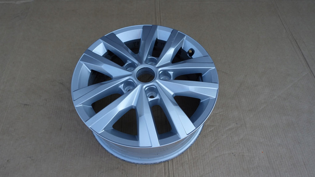 1x Alufelge 16 Zoll 6.5" 5x120 51ET Glanz Silber 7E0601025N VW Rim Wheel FEL3388692597mi