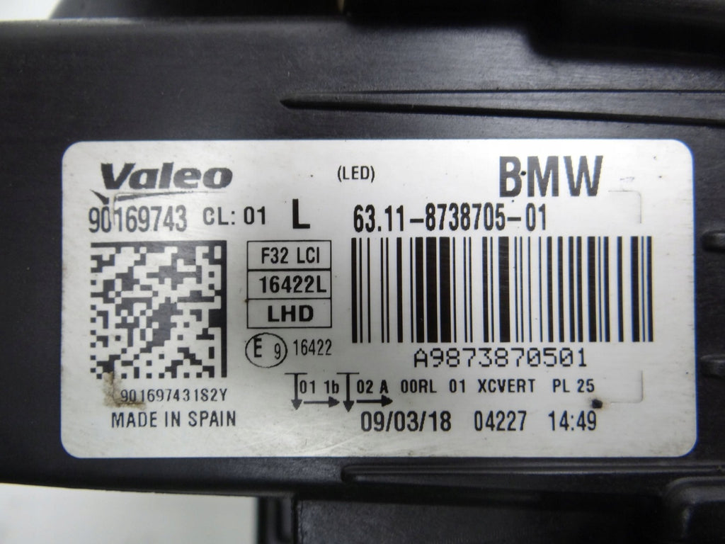 Frontscheinwerfer BMW 4 F36 F32 F33 8738705-01 LED Links Scheinwerfer Headlight SCH4903284400ym