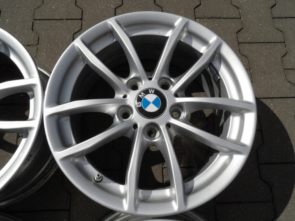 4x Alufelge 16 Zoll 7.0" 5x120 40ET Glanz Silber BMW Rim Wheel FEL9835174968gg