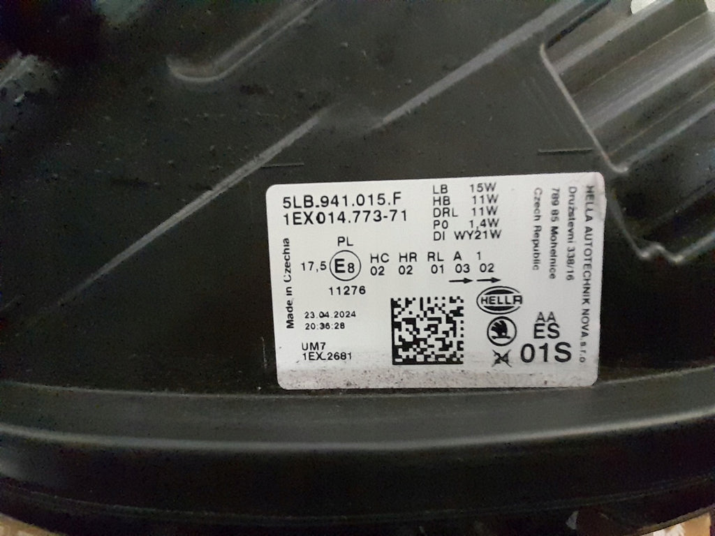 Frontscheinwerfer Skoda Enyaq 5LB941015F LED Links Scheinwerfer Headlight