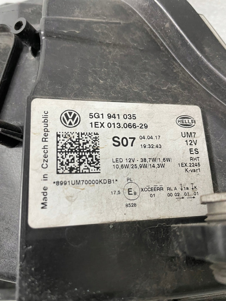 Frontscheinwerfer VW Golf VII 5g1 Full LED Links Scheinwerfer Headlight SCH8169757360co