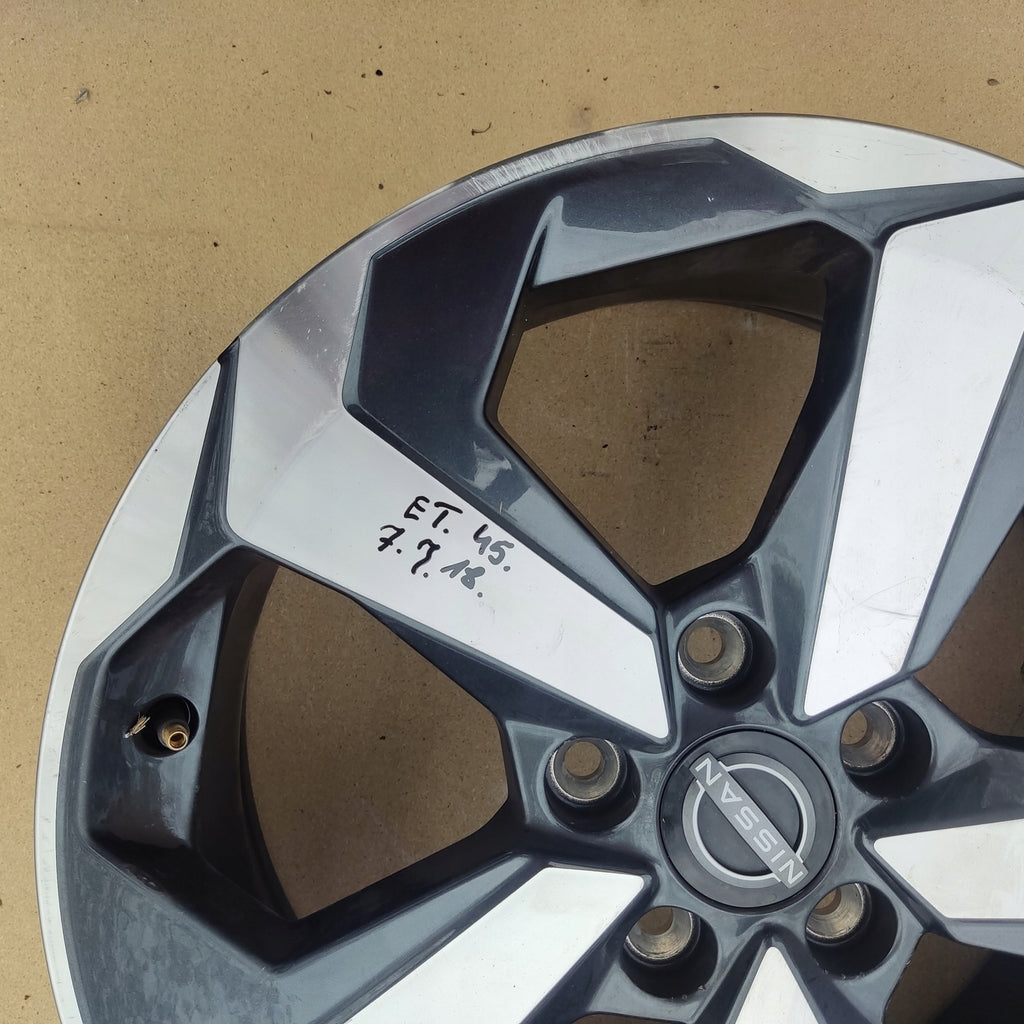 1x Alufelge 18 Zoll 7.0" 5x114.3 45ET 403006UA4J Nissan Qashqai III J12