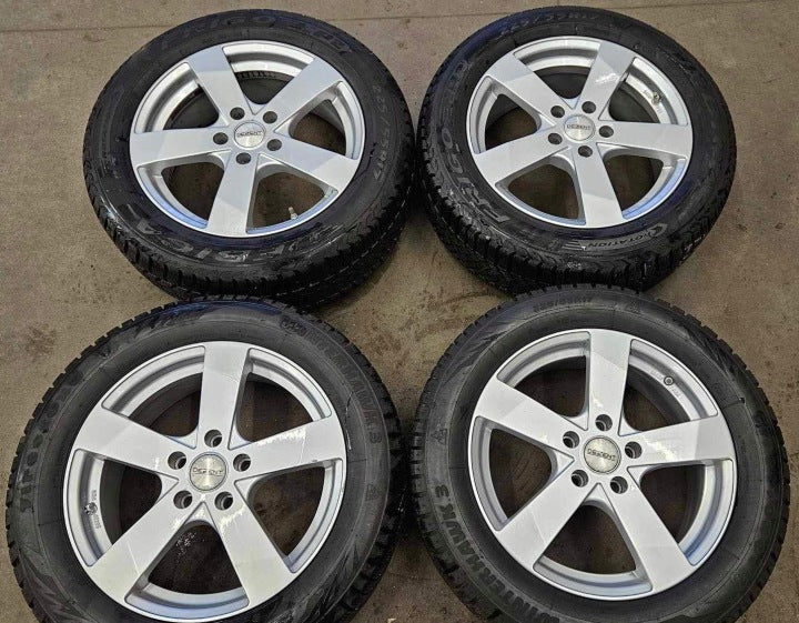 4x Alufelge 17 Zoll 7.0" 5x115 43ET Silber Rim Wheel FEL1083060217rd