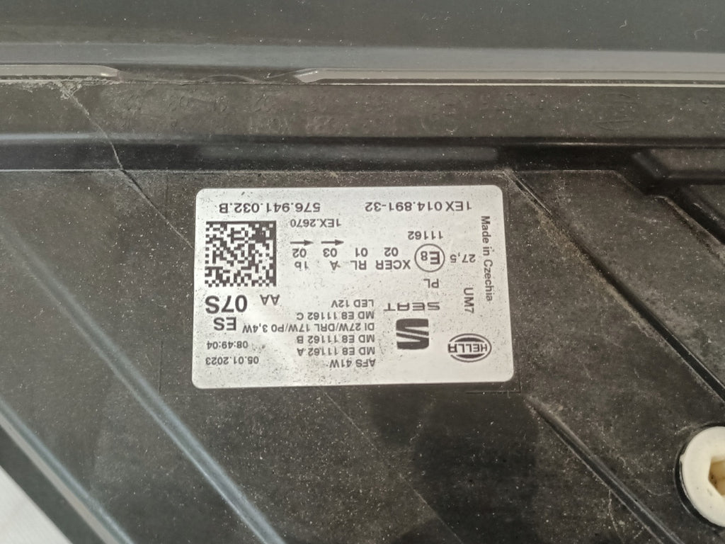 Frontscheinwerfer Seat Ateca 576941032B LED Rechts Scheinwerfer Headlight