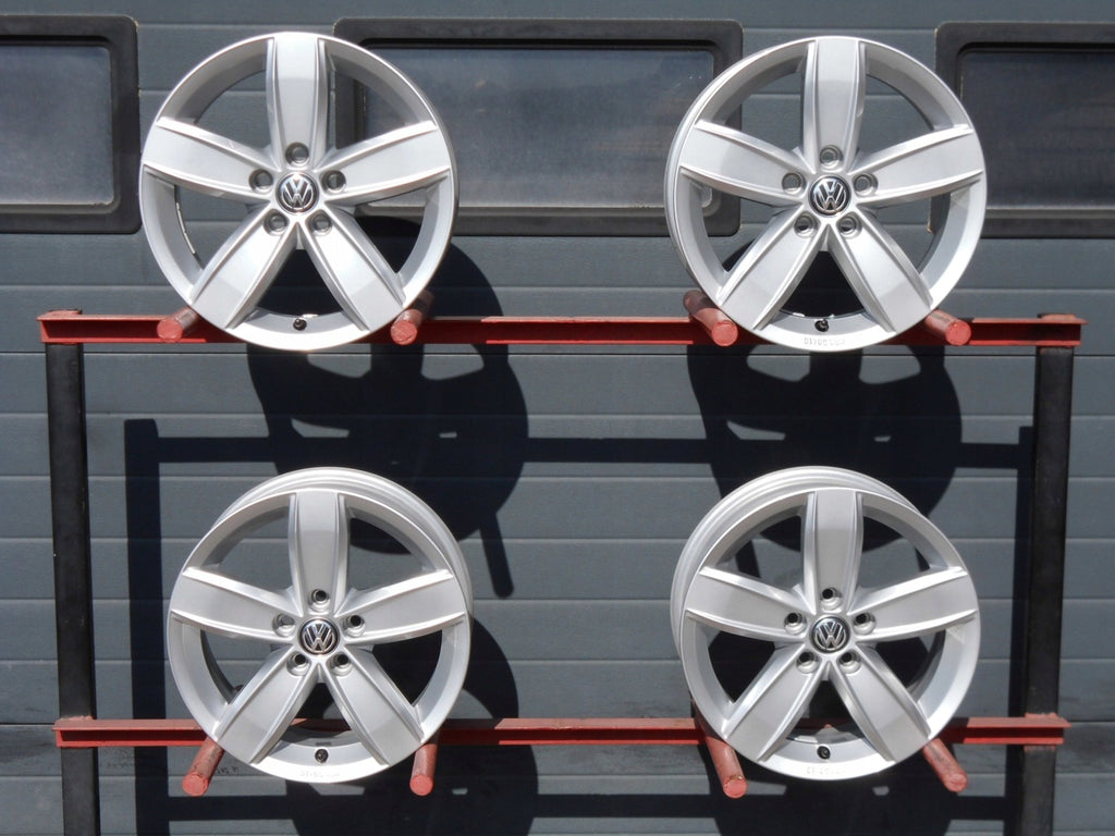 4x Alufelge 15 Zoll 5.5" 5x100 40ET Glanz Silber 2G0071495 Skoda Fabia IV Polo FEL3295865317jm