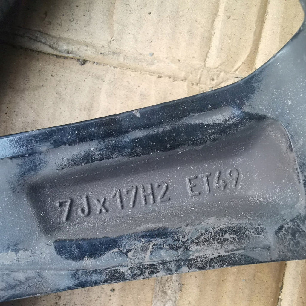 1x Alufelge 17 Zoll 7.0" 5x112 49ET Glanz Schwarz 5E0601025BQ Skoda Octavia Iii FEL4424762546vu