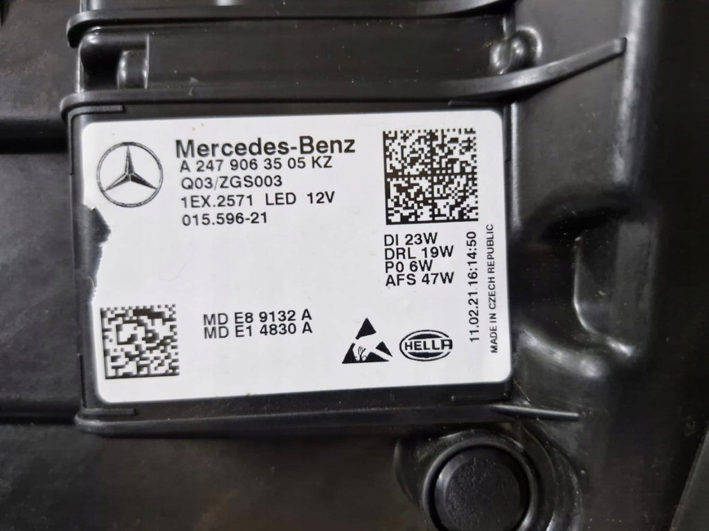 Frontscheinwerfer Mercedes-Benz W247 A2479063505 Links Scheinwerfer Headlight SCH1939749588gj