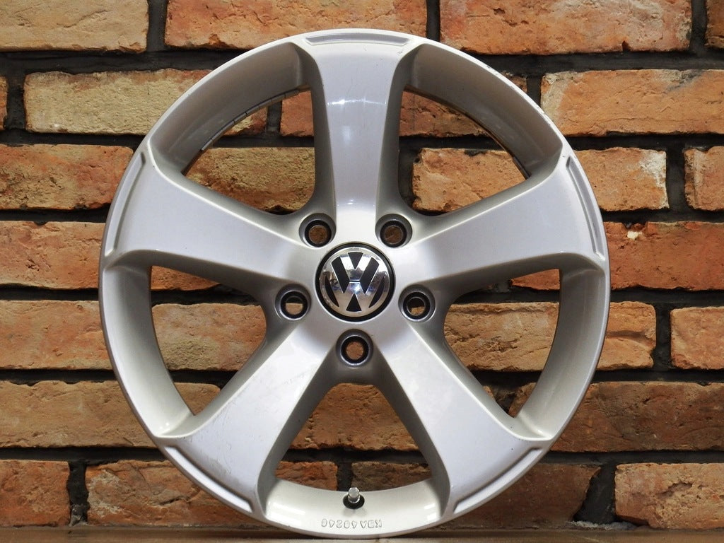 4x Alufelge 16 Zoll 6.5" 5x112 33ET Glanz Grau VW Sharan Rim Wheel FEL2784694186am