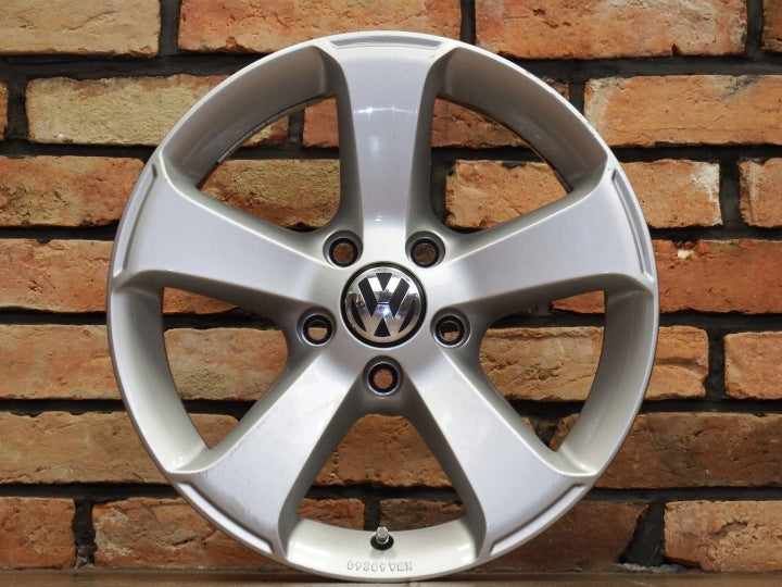4x Alufelge 16 Zoll 6.5" 5x112 33ET Glanz Grau VW Sharan Rim Wheel FEL2784694186am