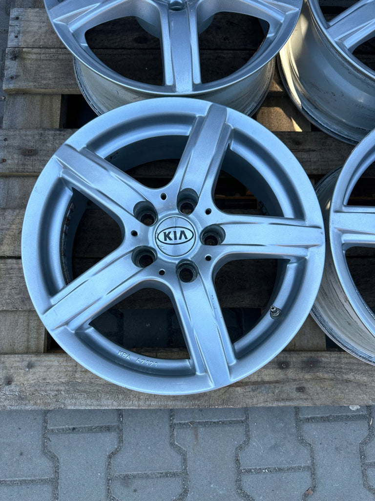 4x Alufelge 16 Zoll 6.5" 5x114.3 39ET KBA47121 Kia Rim Wheel FEL2529047953yb