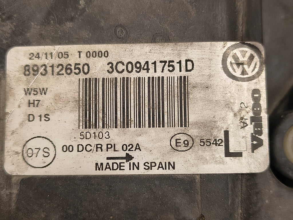 Frontscheinwerfer VW Passat 3C0941751D Links Scheinwerfer Headlight SCH4880640689dv