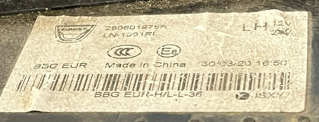 Frontscheinwerfer Dacia Spring 260601975R FALSE Scheinwerfer Headlight SCH4530404860sc