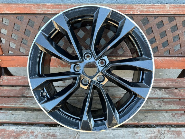 1x Alufelge 18 Zoll 7.0" 5x112 45ET Glanz Schwarz 57A601025AS Skoda Karoq FEL4513723029yz
