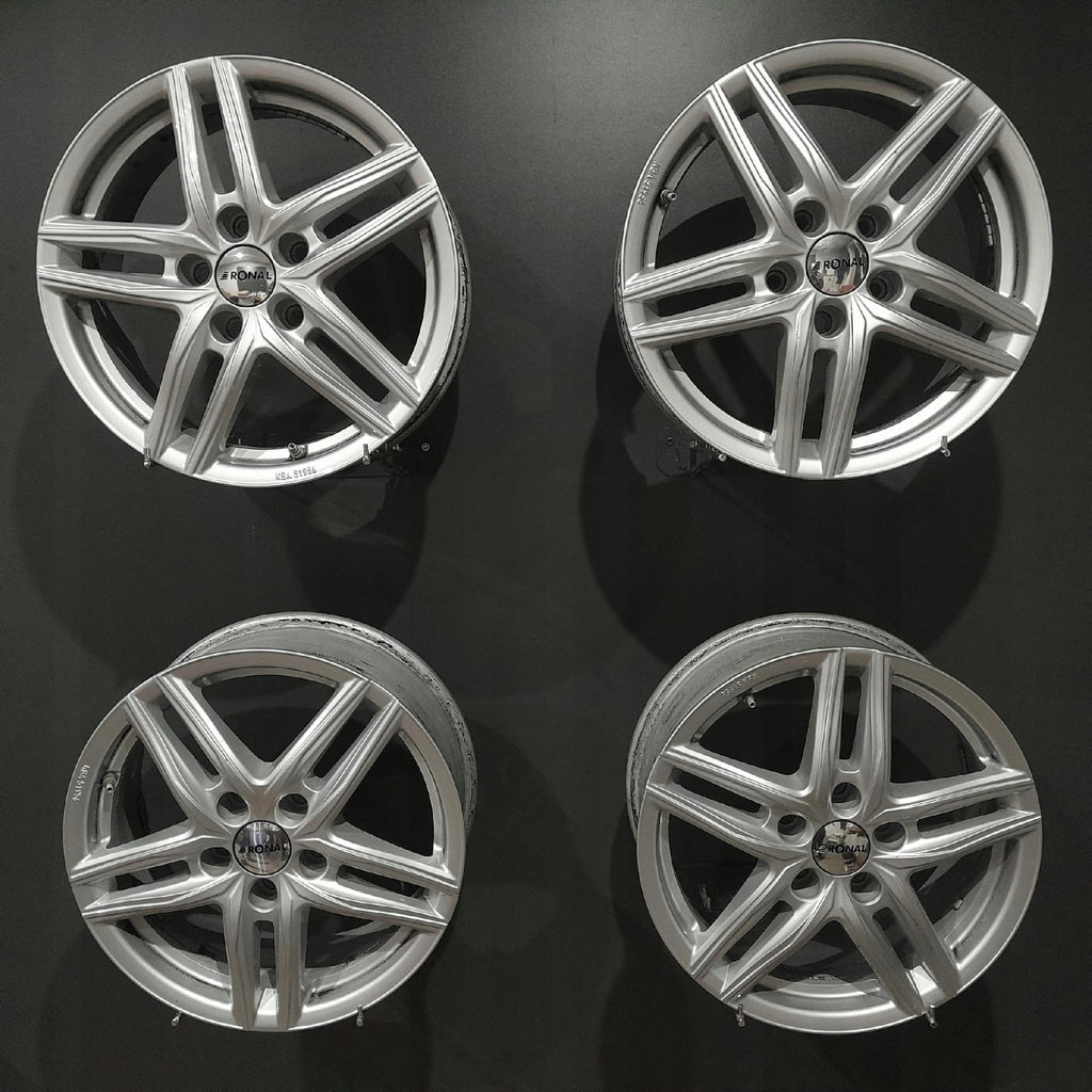 4x Alufelge 16 Zoll 6.5" 5x112 44ET Silber Mercedes-Benz W176 W177 Rim Wheel FEL3428601318md