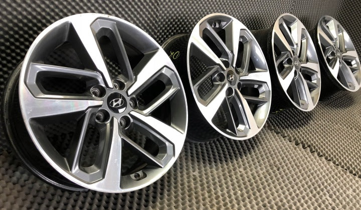 4x Alufelge 18 Zoll 7.5" 5x114.3 52910-J9300 Hyundai Kona Rim Wheel FEL1239465805ul