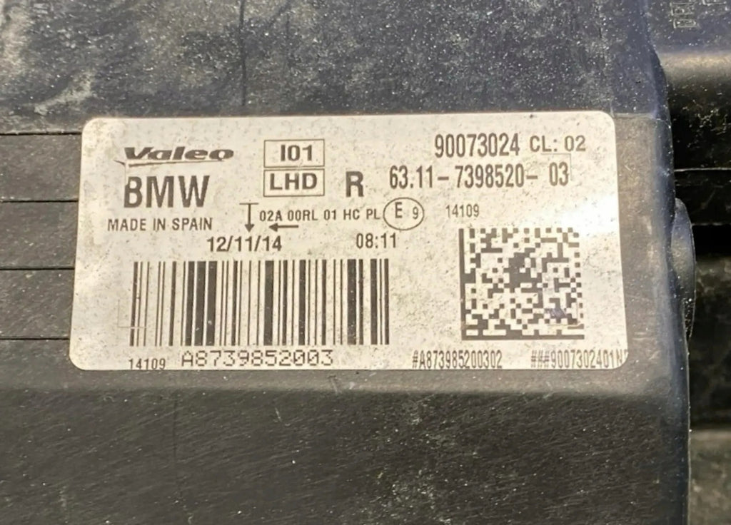 Frontscheinwerfer BMW I3 90073024 Rechts Scheinwerfer Headlight SCH7508043452dz