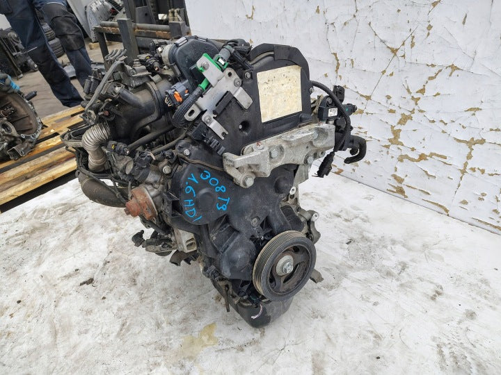 Motor Peugeot 308 I 10JBFB 1.6 HDI 94TKm 2013 Diesel Engine Komplett MOT3314378990uf