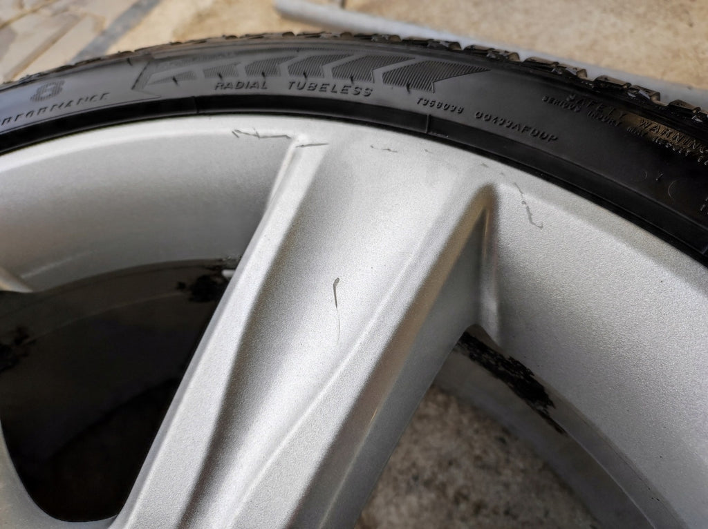 1x Alufelge 18 Zoll 7.5" 5x108 46ET Glanz Silber GX73-1007-DA Jaguar Xf