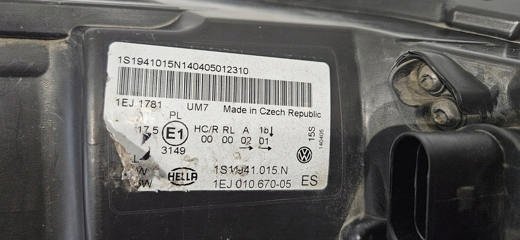 Frontscheinwerfer VW Up 1S1941015N Links Scheinwerfer Headlight