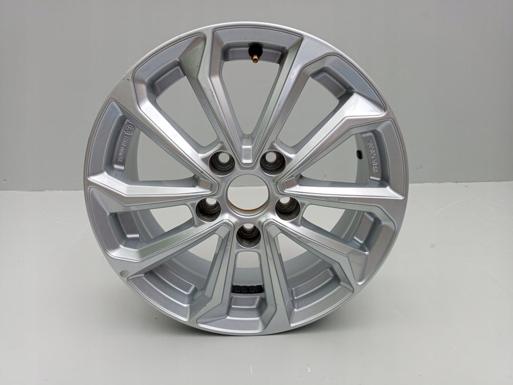 1x Alufelge 16 Zoll 6.5" 5x114.3 40ET Glanz Silber Hyundai Tucson Elantra FEL3517935197qb