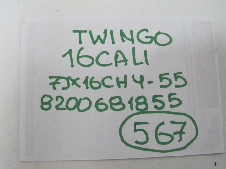 1x Alufelge 16 Zoll 8200681855 Audi Twingo Ii Rim Wheel FEL3534244947ca