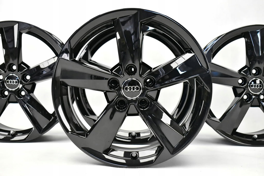 4x Alufelge 17 Zoll 7.0" 5x112 45ET Glanz Schwarz 81A601025B Audi Q2 Rim Wheel FEL9102916091hp