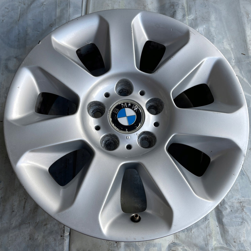 1x Alufelge 16 Zoll 7.0" 5x120 20ET Glanz Silber 6758774 BMW E39 E60 E61