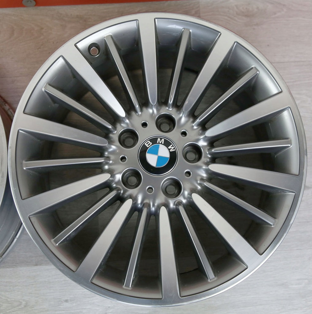 1x Alufelge 18 Zoll 8.0" 5x120 34ET Matt Silber 6796246 BMW F30 F32 Rim Wheel FEL6252685711ge