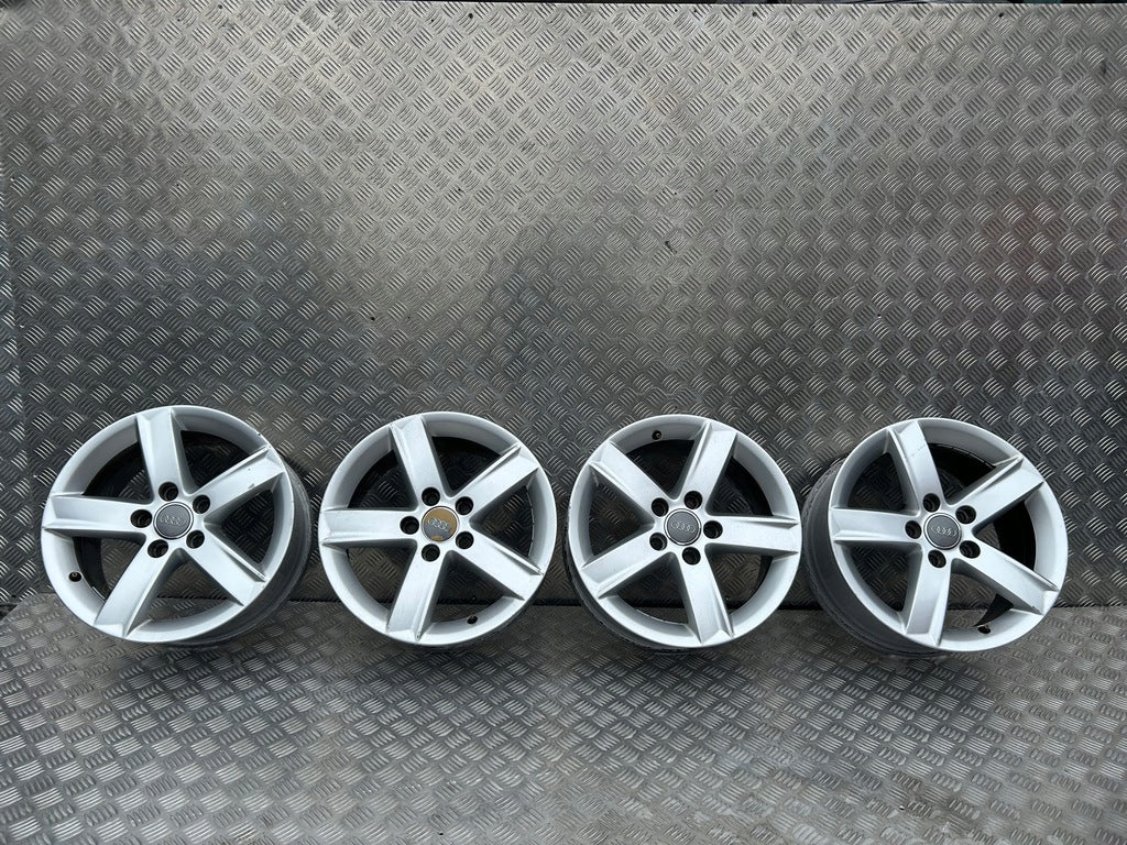 4x Alufelge 16 Zoll 7.0" 5x112 46ET Glanz Silber 8K0071496 Audi Rim Wheel FEL2377941106si