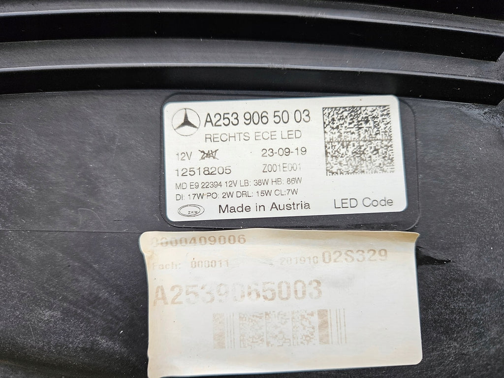 Frontscheinwerfer Mercedes-Benz Glc X253 A2539065003 LED Rechts Headlight SCH9566406052vo