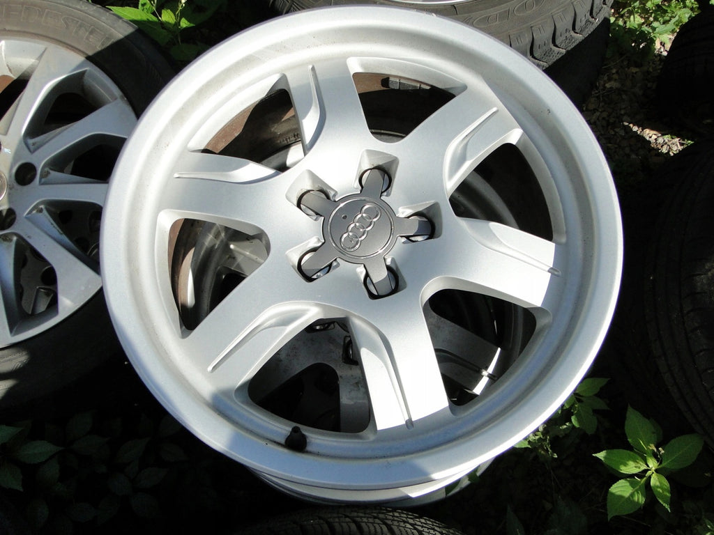 4x Alufelge 17 Zoll 7.5" 5x112 28ET Glanz Silber 8T0601025B Audi A5 Rim Wheel FEL3448980970wh