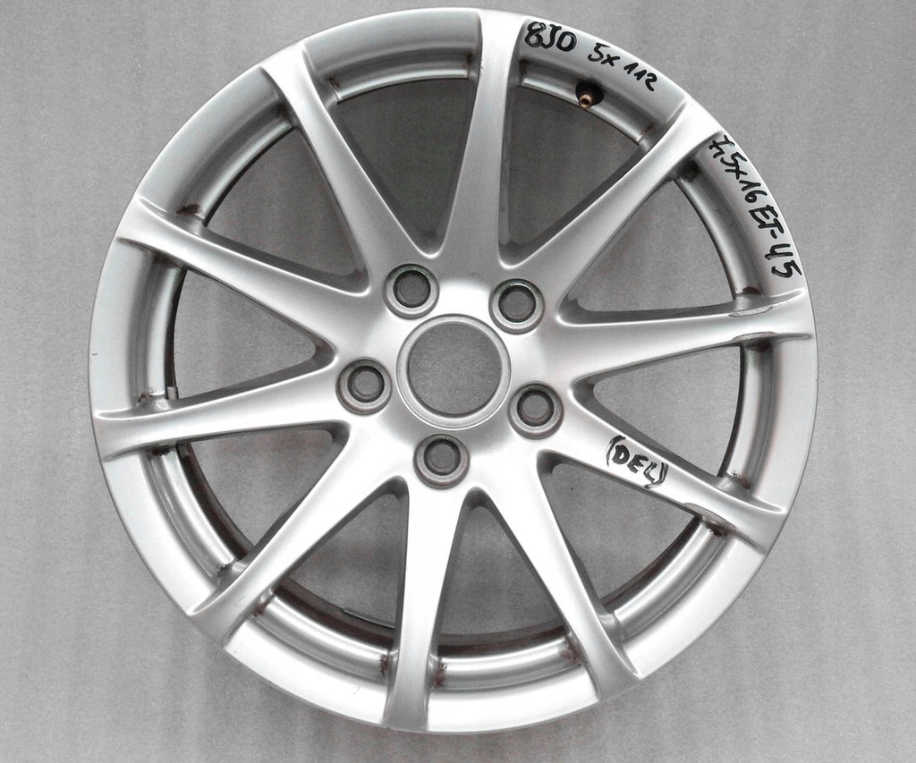 1x Alufelge 16 Zoll 7.5" 5x112 47ET Glanz Silber 8J0601025F Audi Tt Rim Wheel