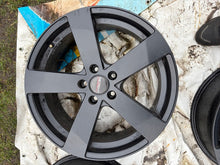 Load image into Gallery viewer, 4x Alufelge 18 Zoll 7.5" 5x115 48ET Matt Schwarz KBA49735 Rim Wheel FEL9996985589kb