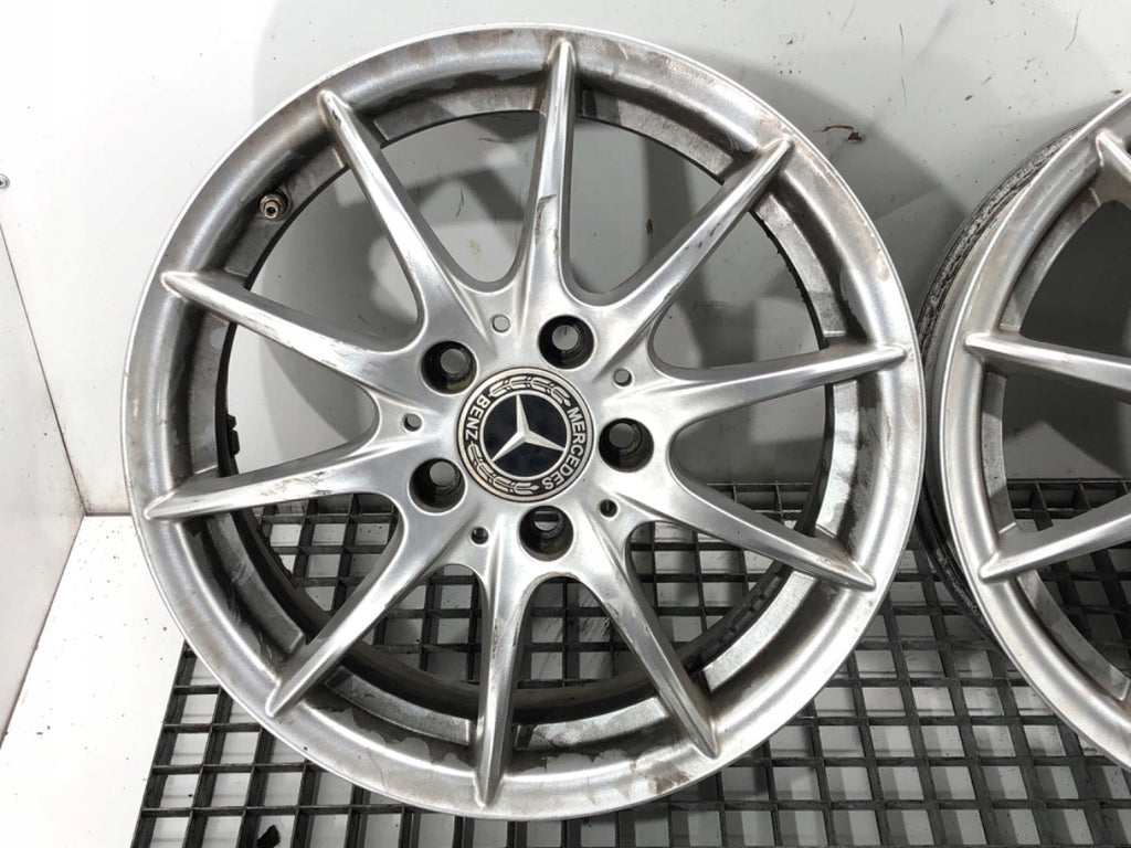 4x Alufelge 16 Zoll 6.0" 5x112 46ET Glanz Silber A1694012702 Mercedes-Benz