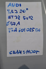 Load image into Gallery viewer, 1x Alufelge 20 Zoll 8.5" 5x112 38ET Glanz Silber 83A601025BC Audi Rim Wheel FEL5403289866ox