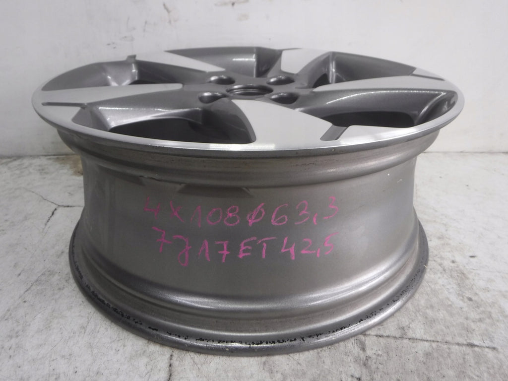1x Alufelge 17 Zoll 7.0" 4x108 42 5ET J1BC-1007-C1A Ford Fiesta I Rim Wheel FEL2514085980jm