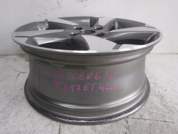 1x Alufelge 17 Zoll 7.0" 4x108 42 5ET J1BC-1007-C1A Ford Fiesta I Rim Wheel FEL2514085980jm