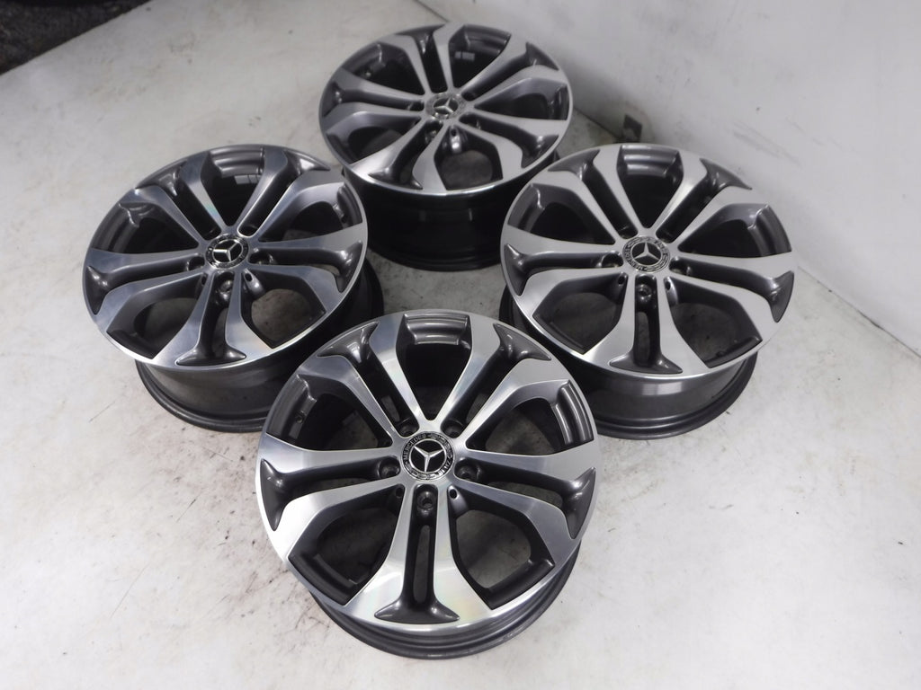 4x Alufelge 17 Zoll 7.5" 5x112 36ET A2534010600 Mercedes-Benz Cla Glc Gla FEL3875644255bk