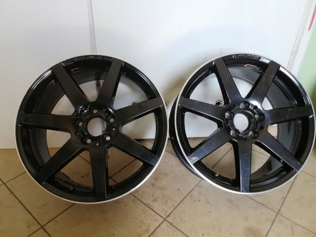 1x Alufelge 18 Zoll 8.0" 5x112 50ET Schwarz A2044019802 Mercedes-Benz Rim Wheel